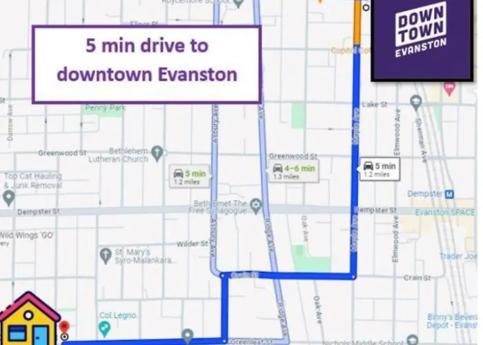 Gl- Great Location, Free Parking, Spacious, Private Office & Family Friendly Appartamento Evanston